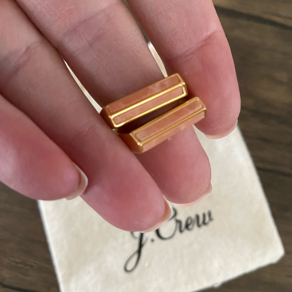 J. Crew Semiprecious Stone Triangle-Prism Ring Set - Picture 9 of 10